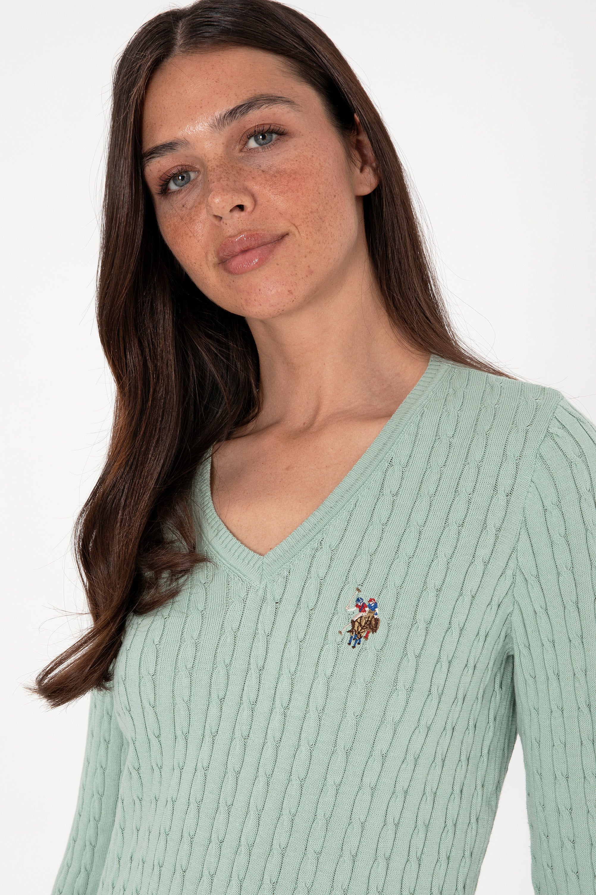 Pulover Dama Model Tricotat Cable