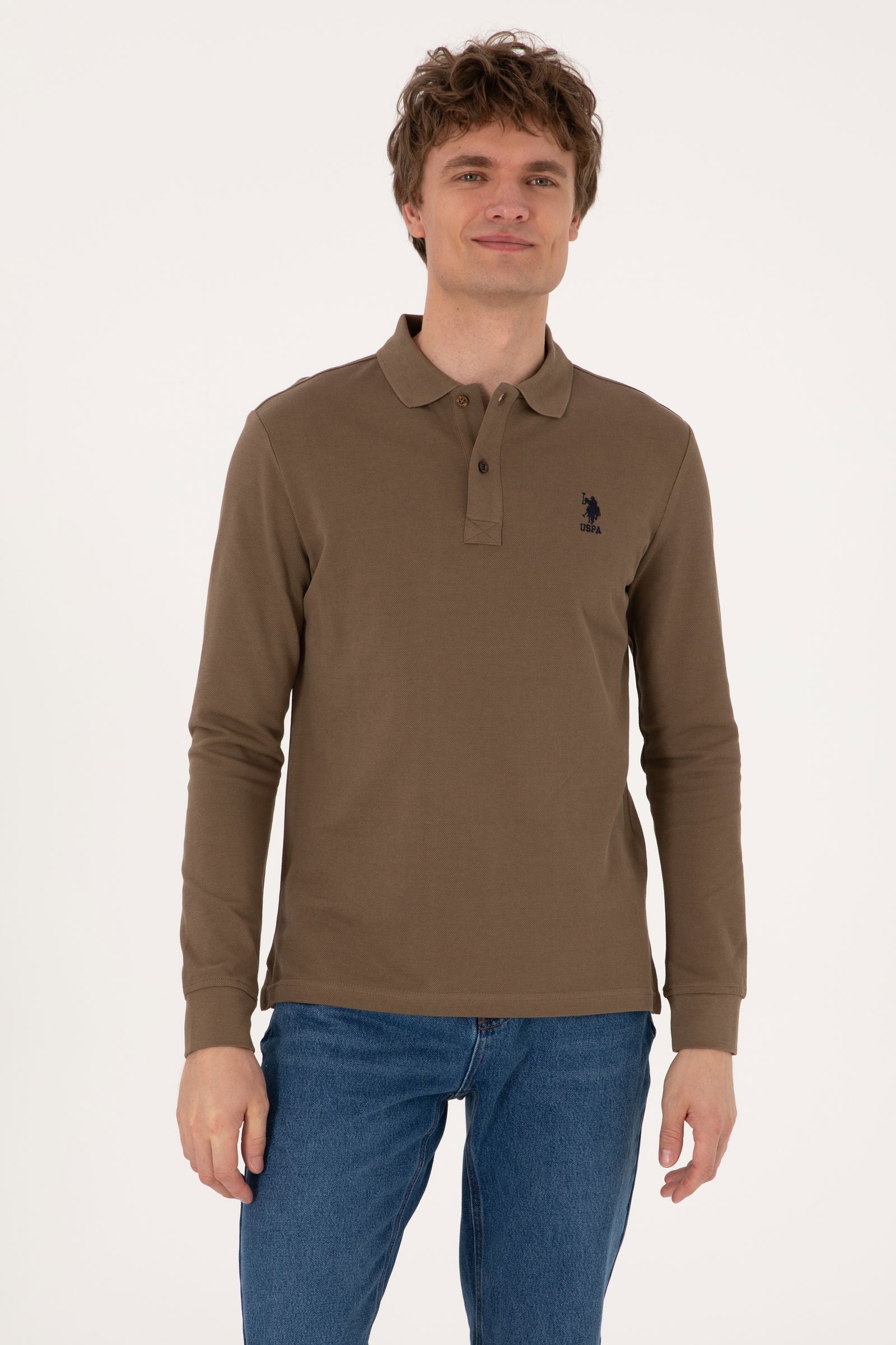 Bluza Polo Barbat Cu Logo Brodat