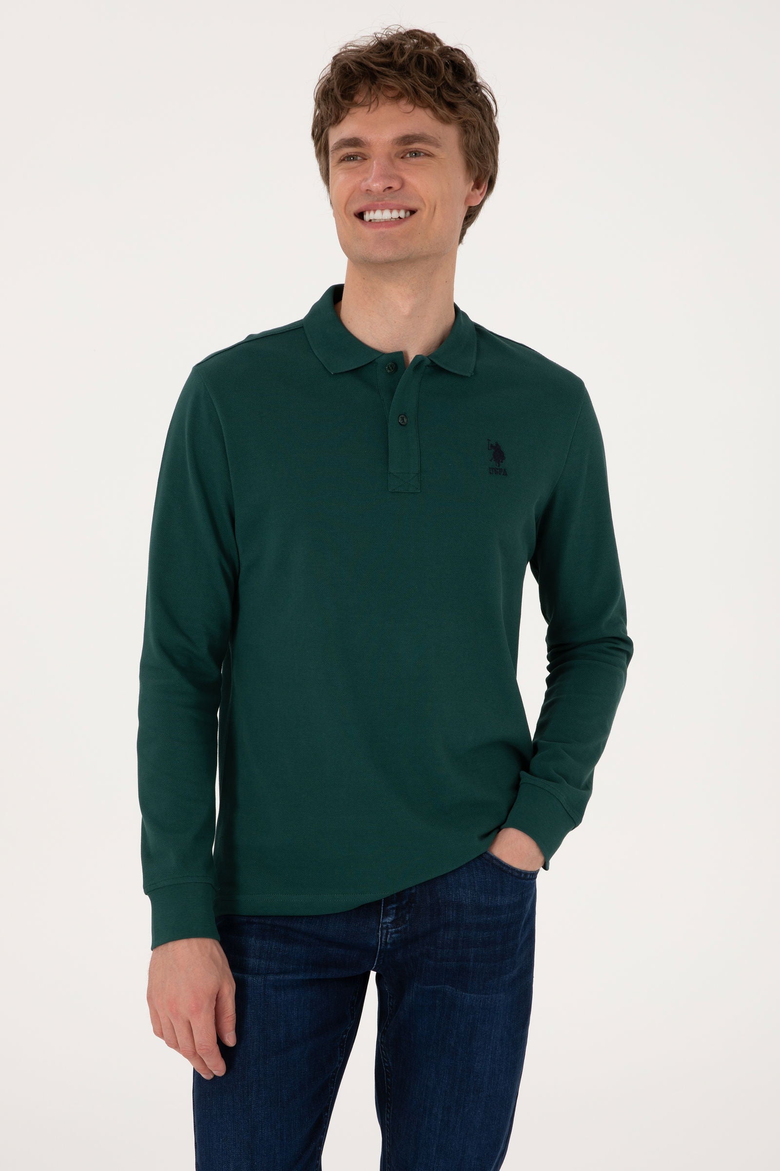 Bluza Polo Barbat Cu Logo Brodat