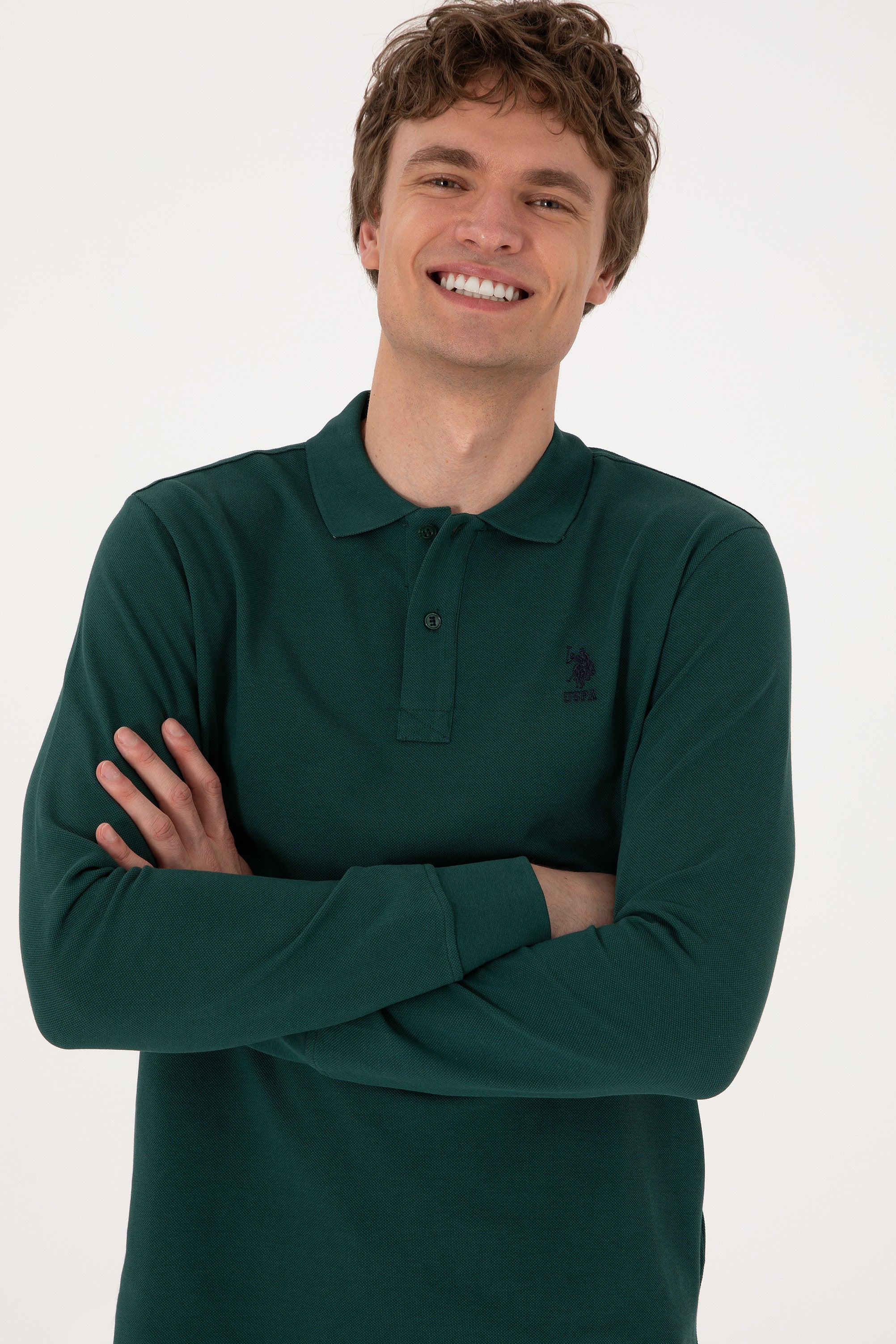 Bluza Polo Barbat Cu Logo Brodat