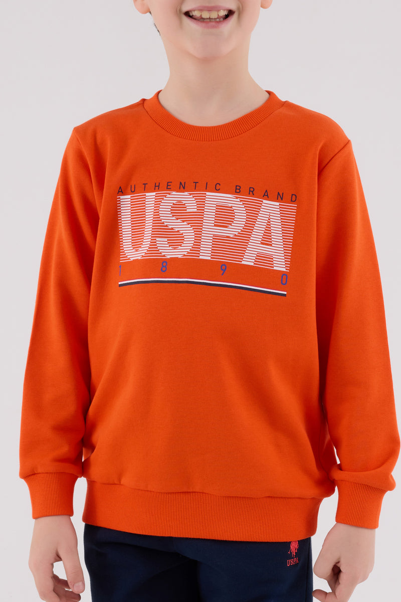 Set 2 Piese Bluza Sport si Pantaloni Lungi cu Imprimeu Logo