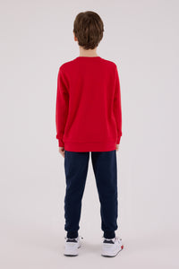 Set 2 Piese Bluza Sport si Pantaloni Lungi cu Imprimeu Logo