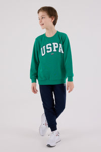 Set 2 Piese Bluza Sport si Pantaloni Lungi cu Imprimeu Logo