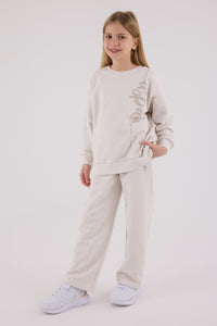 Set de Pantaloni si Bluza cu Croiala Lejera - 2 Piese