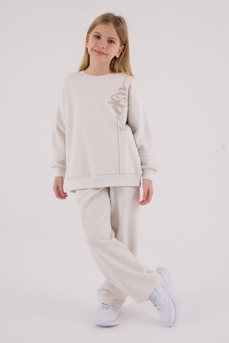 Set de Pantaloni si Bluza cu Croiala Lejera - 2 Piese