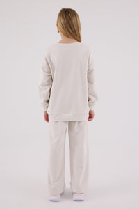 Set de Pantaloni si Bluza cu Croiala Lejera - 2 Piese