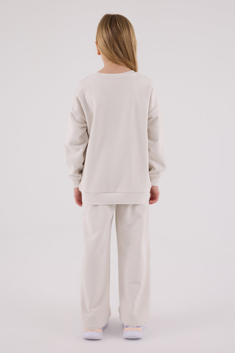 Set de Pantaloni si Bluza cu Croiala Lejera - 2 Piese