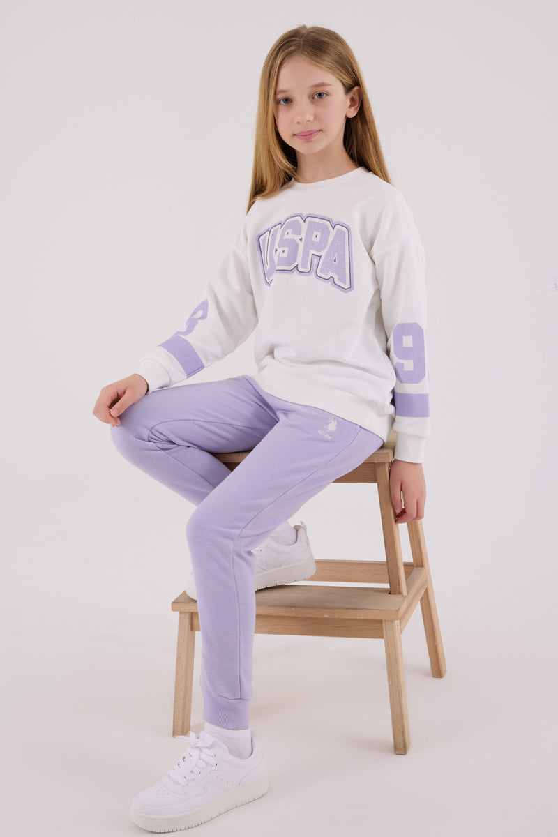 Set de Trening din 2 Piese Fata cu Logo