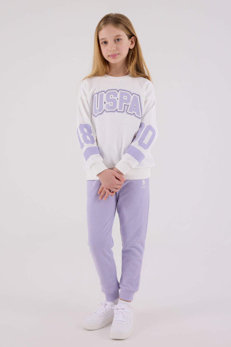 Set de Trening din 2 Piese Fata cu Logo