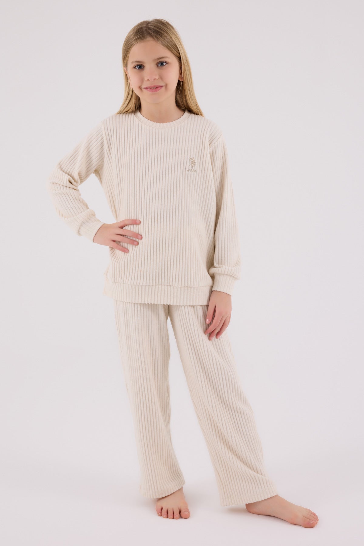 Set de Pantaloni si Bluza cu Croiala Lejera - 2 Piese