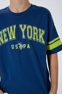 Set 2 Piese Băieți - Tricou Și Pantaloni Scurți Indigo
