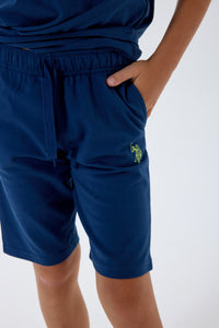 Set 2 Piese Băieți - Tricou Și Pantaloni Scurți Indigo