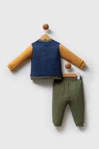 Set de Pantaloni si Bluza cu Imprimeu Logo