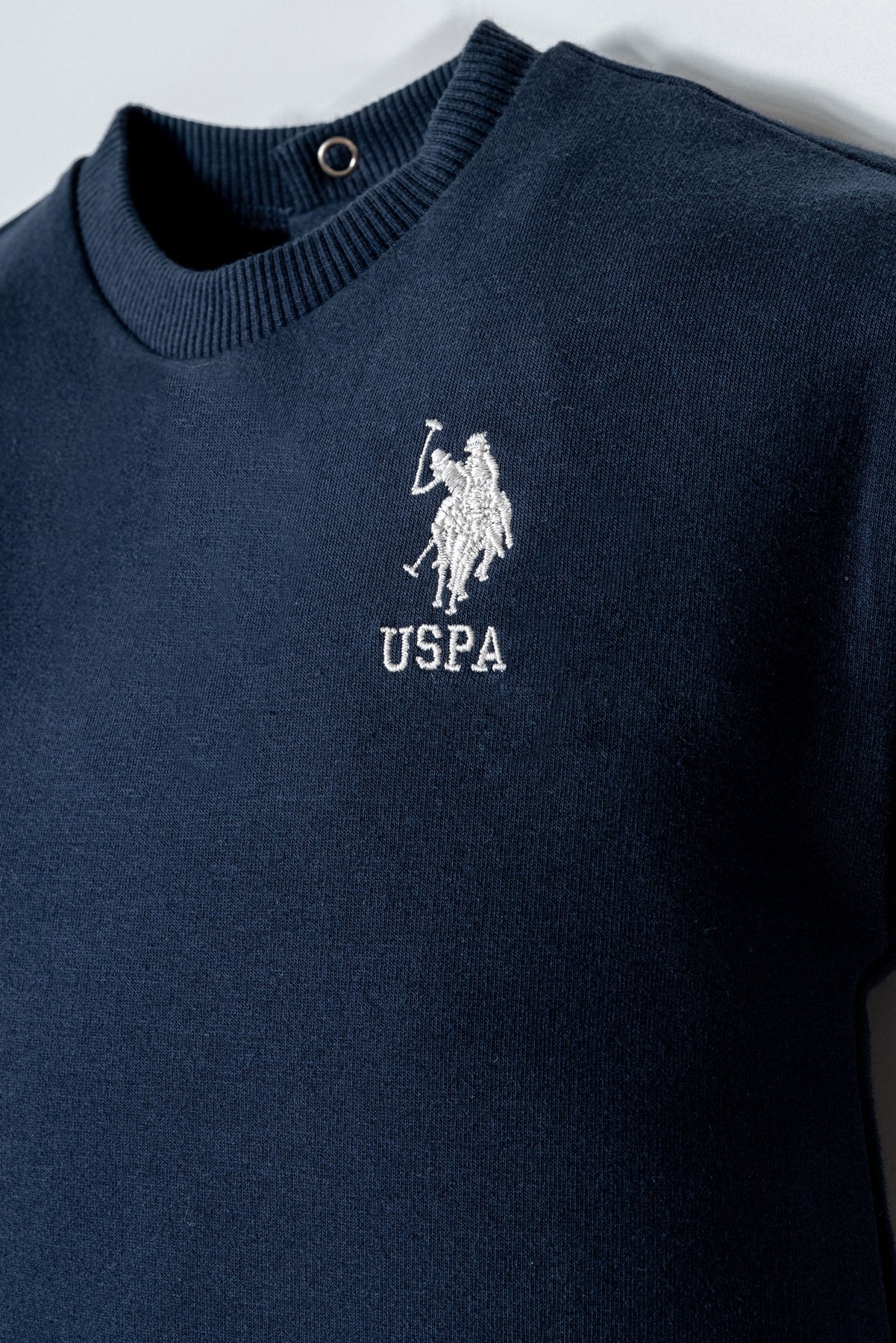 Set 2 Piese Băiețel Tricou Oversize Și Pantaloni Bleumarin Cu Logo Brodat