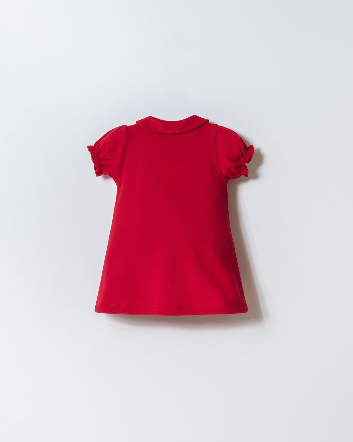 Rochie Polo Roșu Din Material Pique Cu Logo Brodat