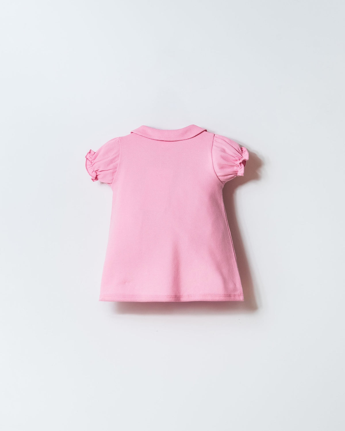 Rochie Polo Roz Din Material Pique Cu Logo Brodat