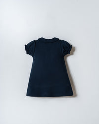 Rochie Polo Bleumarin Din Material Pique Cu Logo Brodat