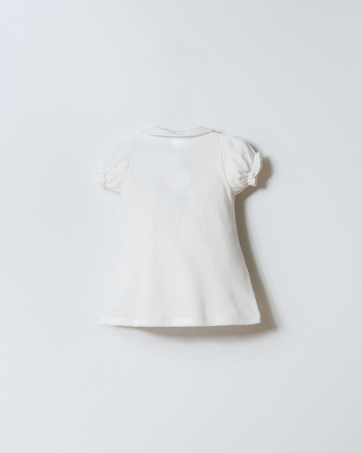 Rochie Polo Alb Din Material Pique Cu Logo Brodat