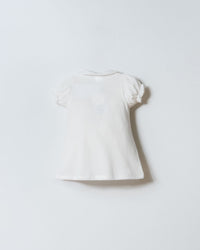 Rochie Polo Alb Din Material Pique Cu Logo Brodat