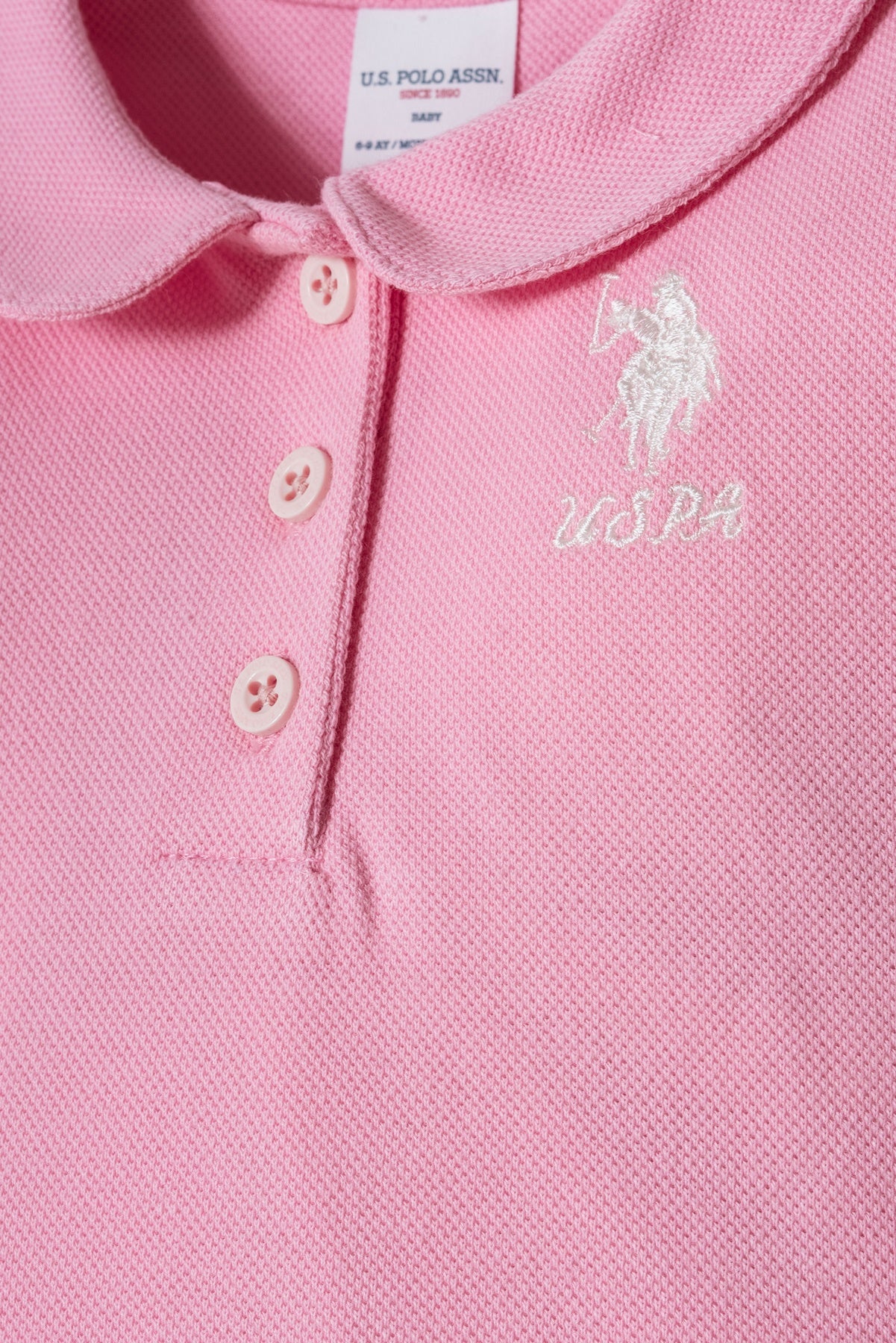 Set 2 Piese Fetiță Tricou Polo Roz Cu Pantaloni Scurți Bleumarin