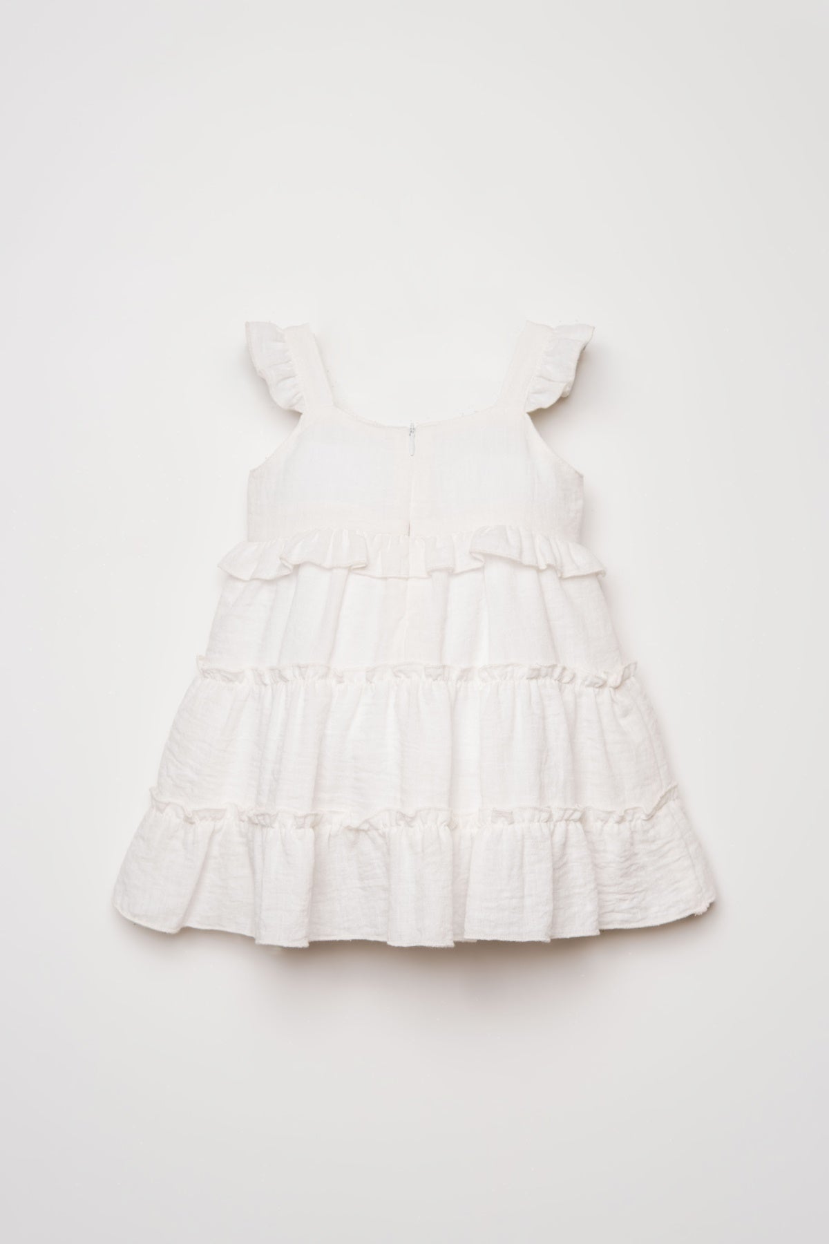 Rochie Fără Mâneci Din Material Poplin Alb Cu Logo Brodat