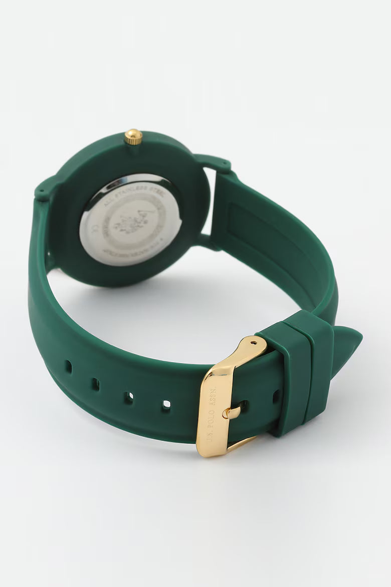 Ceas Unisex Verde cu Curea din Silicon