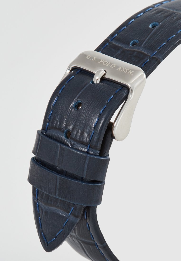 Ceas Bărbătesc Cu Curea Din Piele Bleumarin cu Mecanism Quartz si Display Analog
