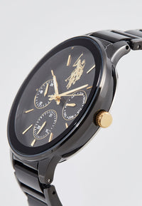 Ceas Barbatesc Cronograf Cu Mecanism Quartz Si Display Analog