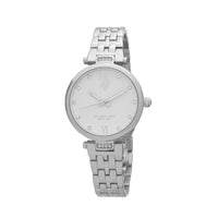 Ceas dama cadran rotund quartz cu zirconia