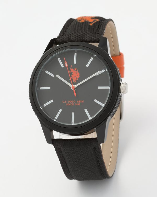 Ceas Analog Barbat cu Cadran Negru