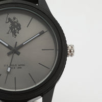 Ceas quartz cu curea din silicon,Negru