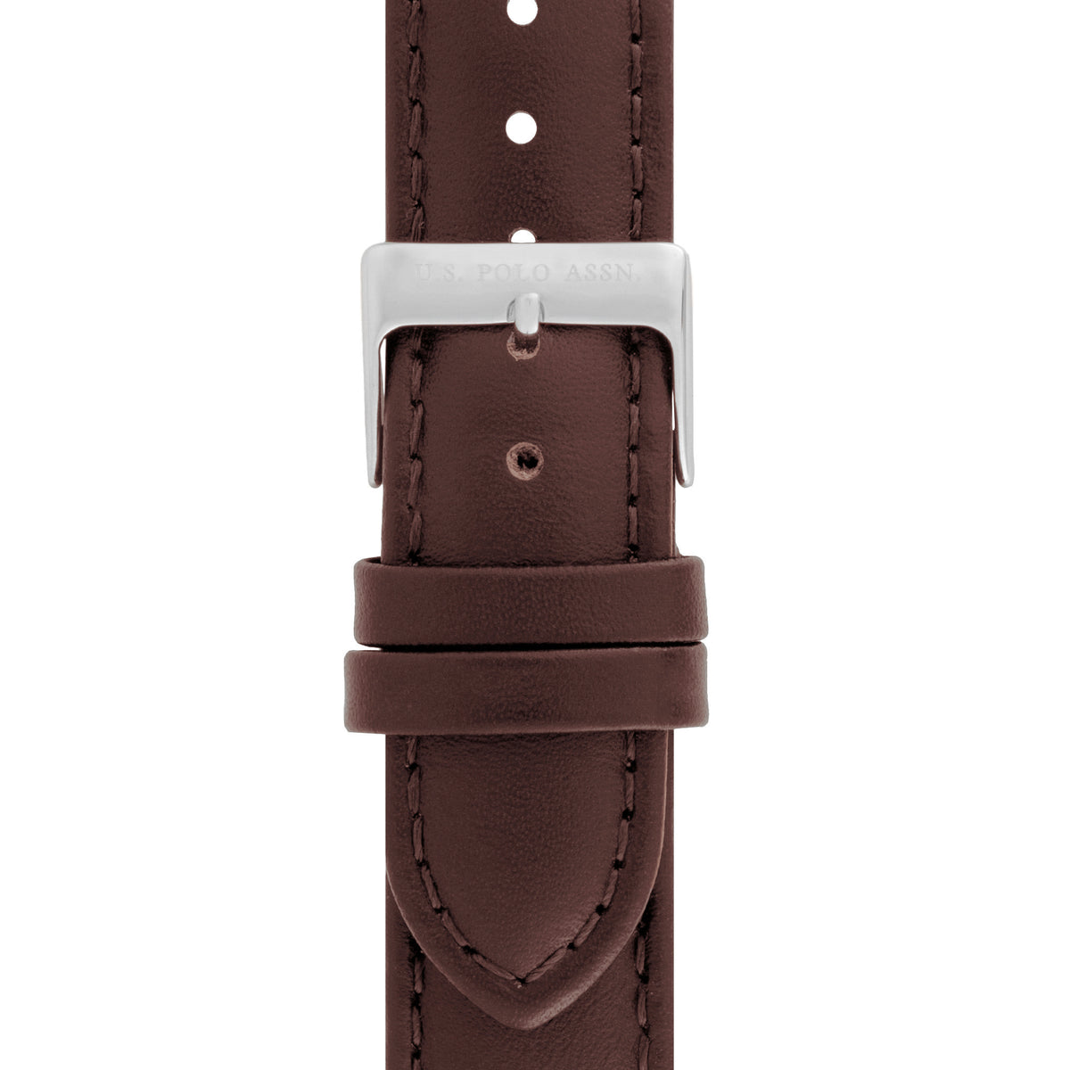 Ceas quartz cu o curea din piele, Maro