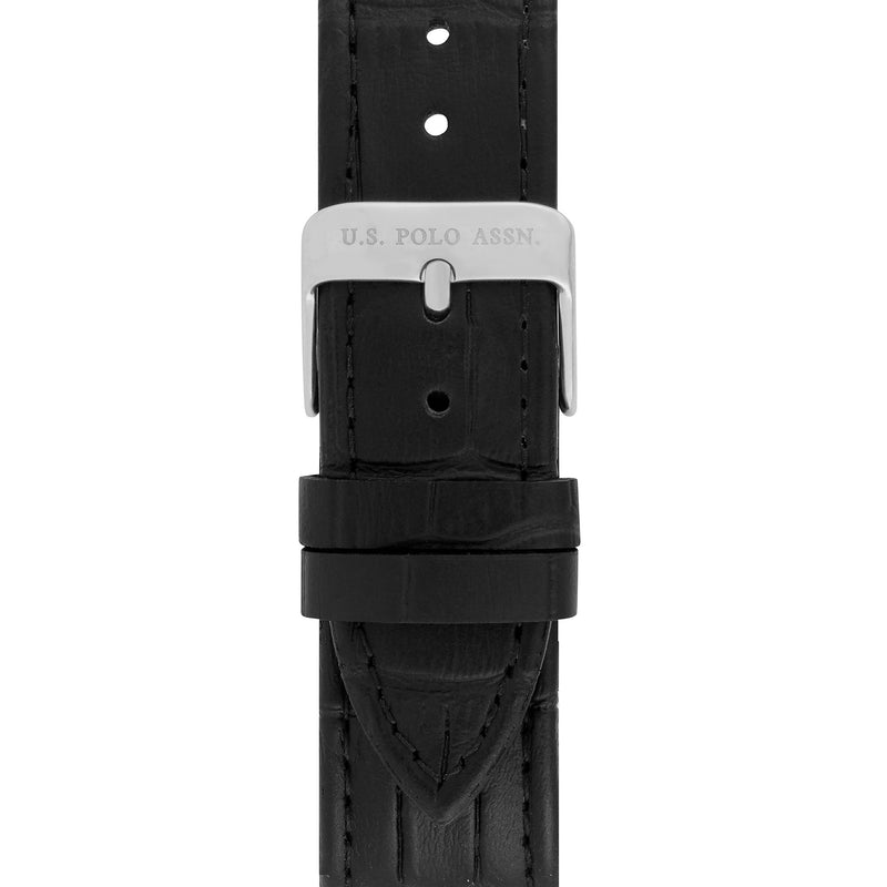 Ceas quartz cu curea din piele cu aspect de piele de crocodil