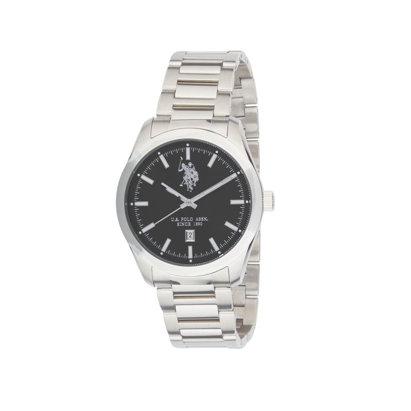 Ceas analog cu logo din otel inoxidabil