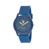 Ceas Quartz cu Logo si Curea din Silicon, Bleumarin