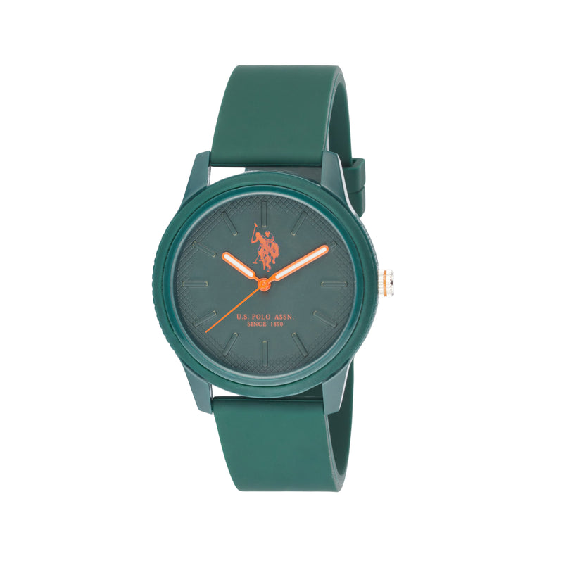 Ceas cu Logo si Curea din Silicon, Verde