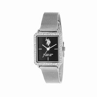 Ceas Dama Dreptunghiular Decorat cu Zirconia