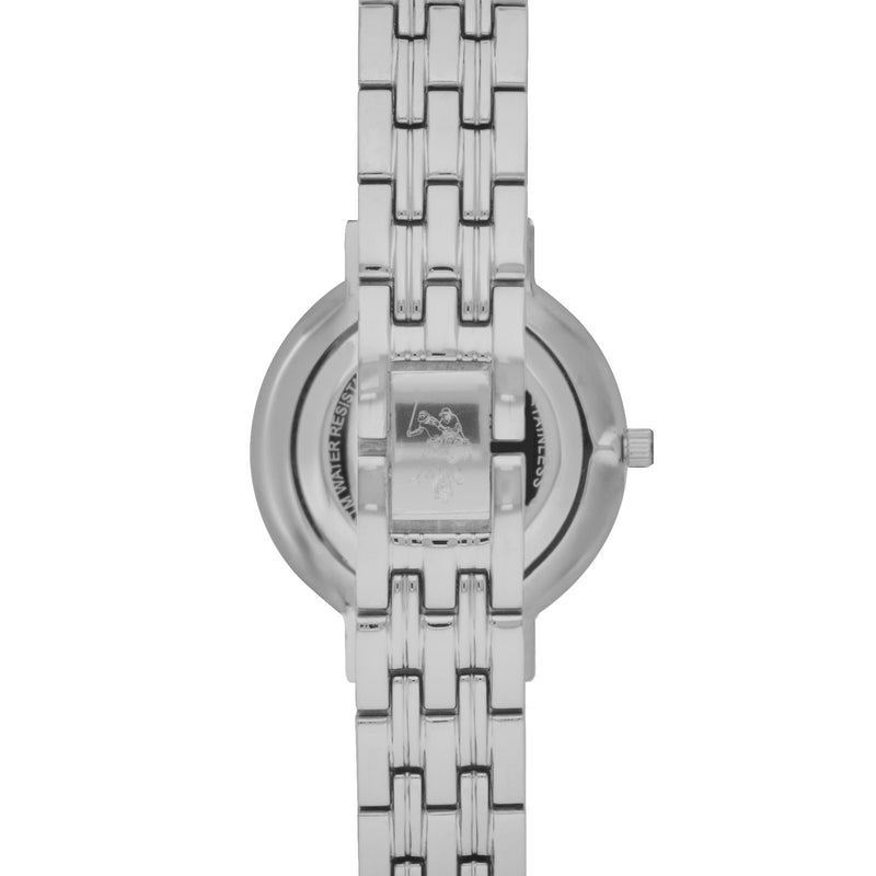 Ceas cu logo si bratara din otel inoxidabil